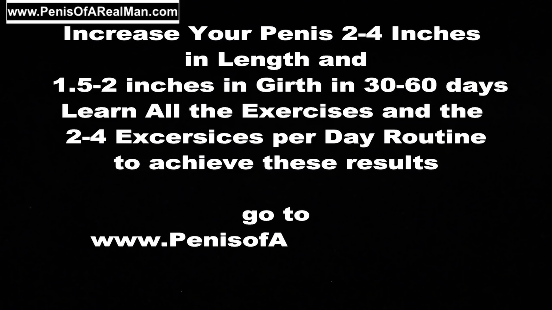 Grow your penis inches length girth