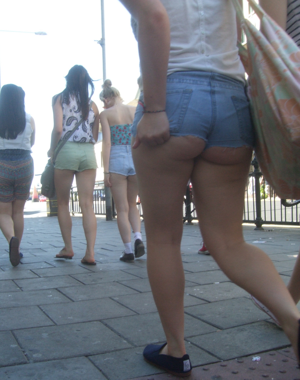 Candid asses daisy dukes