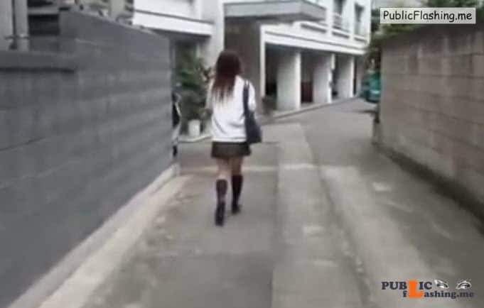 Schoolgirl upskirt pervert dick flashing small