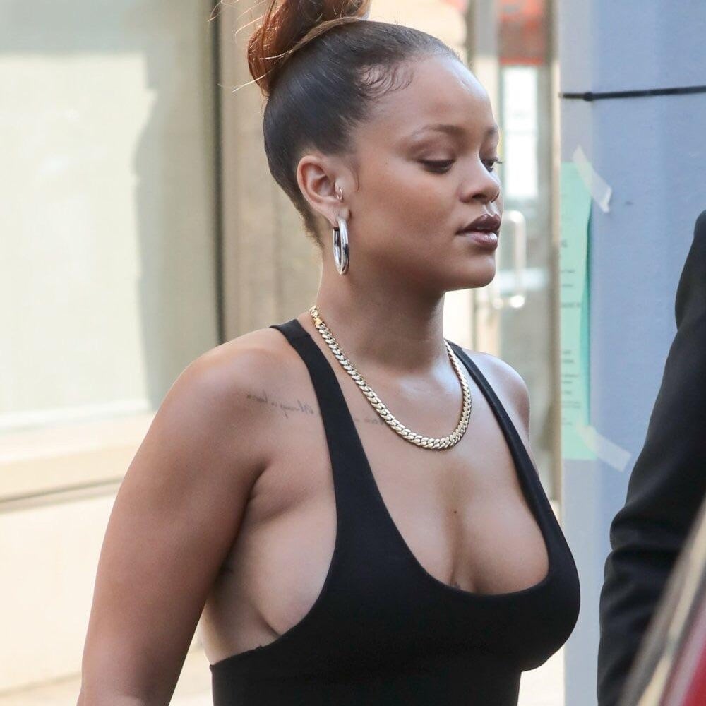 best of Rihanna nude tits showing celeb caribbean