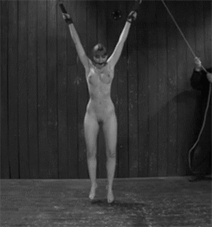 Slave hang suspended from