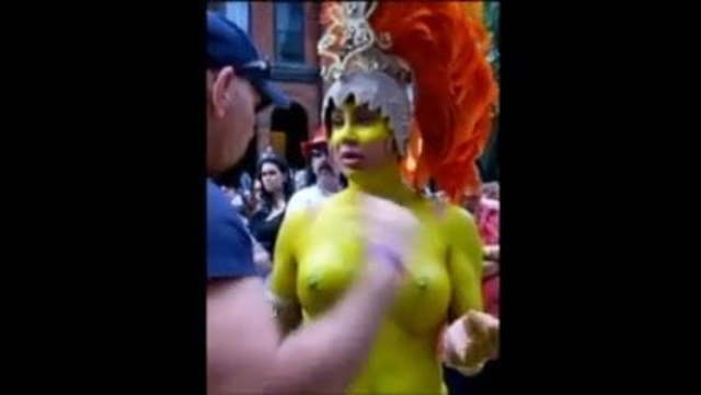 Dancing nude public pride