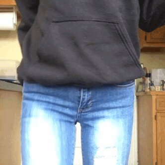 best of Jeans girl pees green