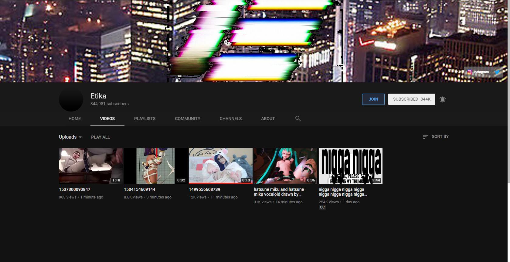 best of Channel deleted etika