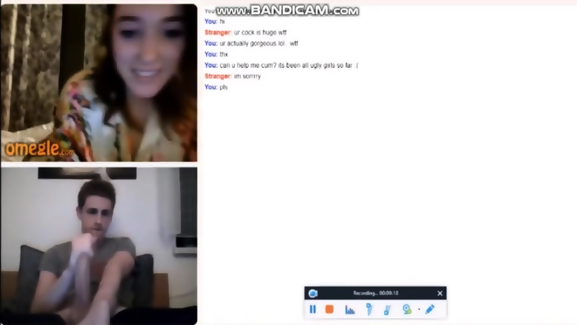 best of Flashing girl helps boob omegle