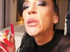 Drag queen long nails smoke