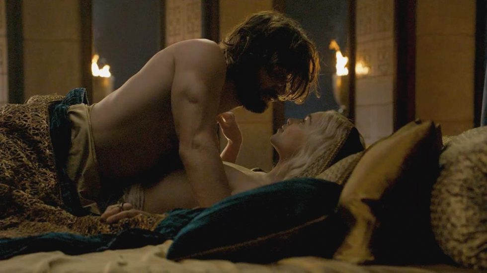 Emilia clarke nude love scene spike