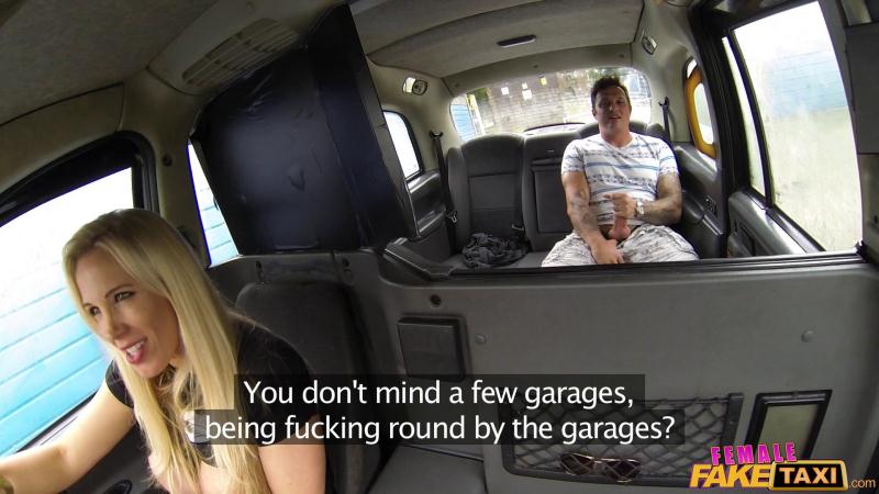 Fake taxi innocent college does backseat