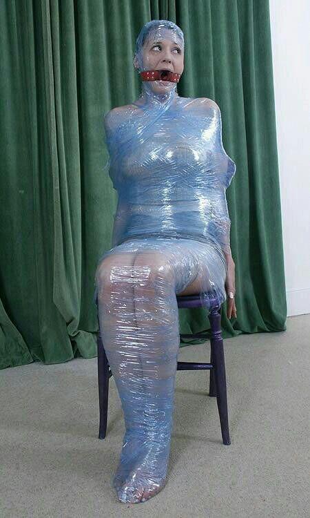 Mummified tape plastic