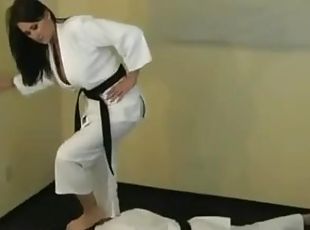 Olga karate feet demonstration
