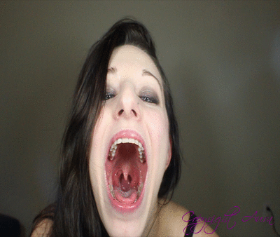 Tongue open mouth