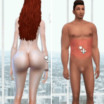 Wife sneaks from husband have sims